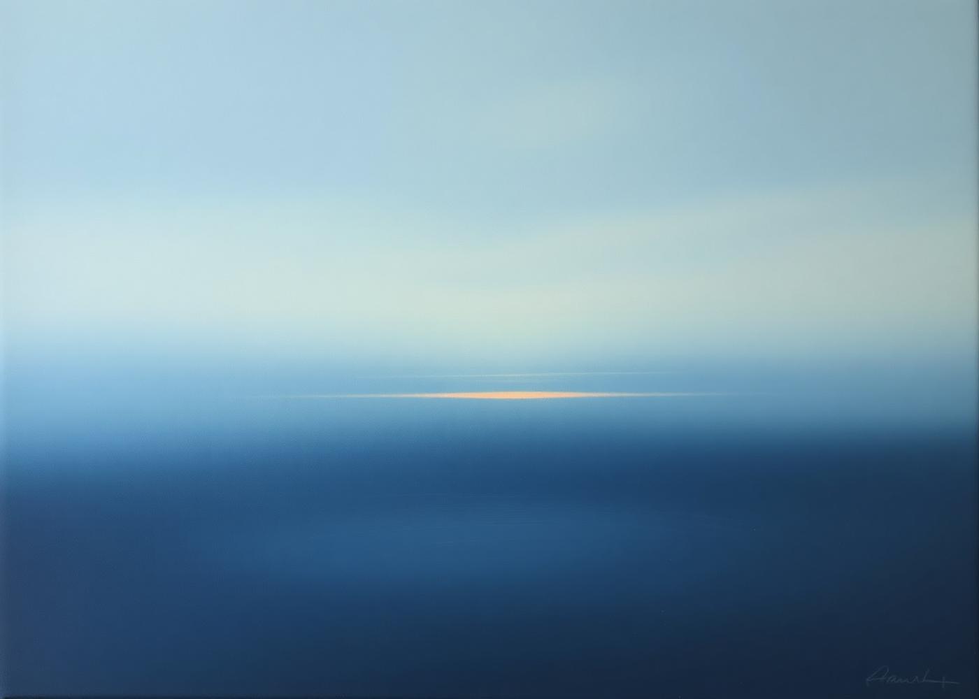 Horizon, Held — Oil on linen by Azera Graham